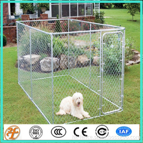 outdoor backyard removable galvanized metal kennel dog run fence panels